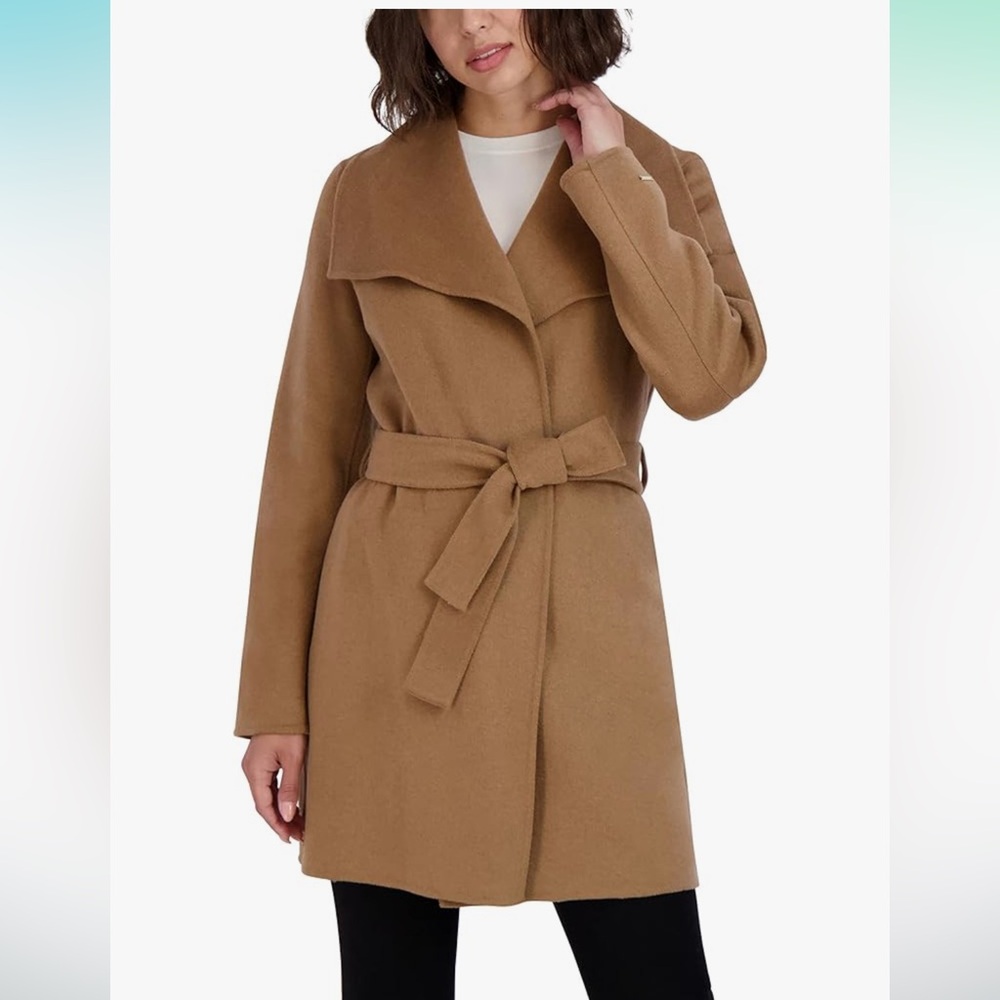 Tahari Camel Wool Blend Coat NWOT